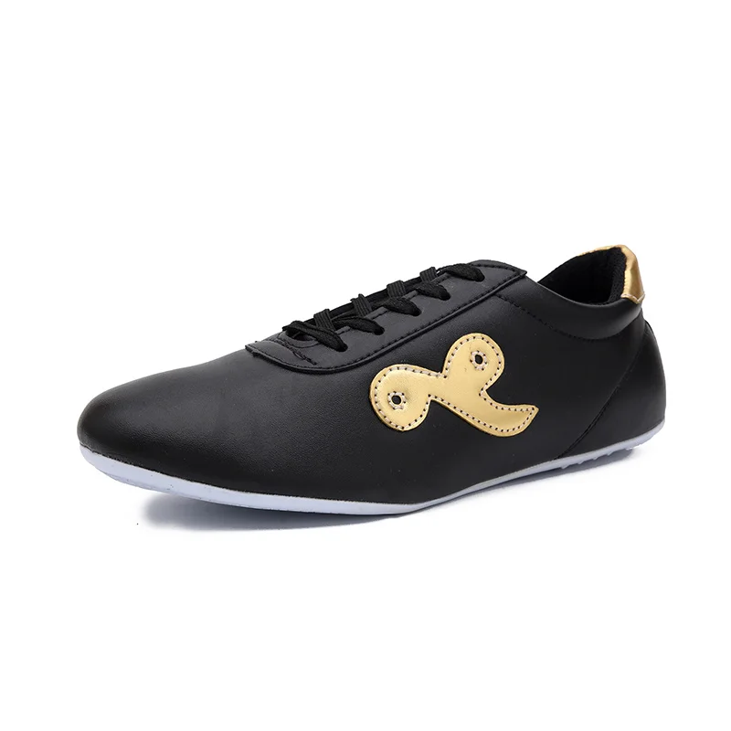Wushu Kung Fu Sports Shoes Leather Women's Men's Tai Chi Wushu Dao Shoes Chinese Jogging Fitness