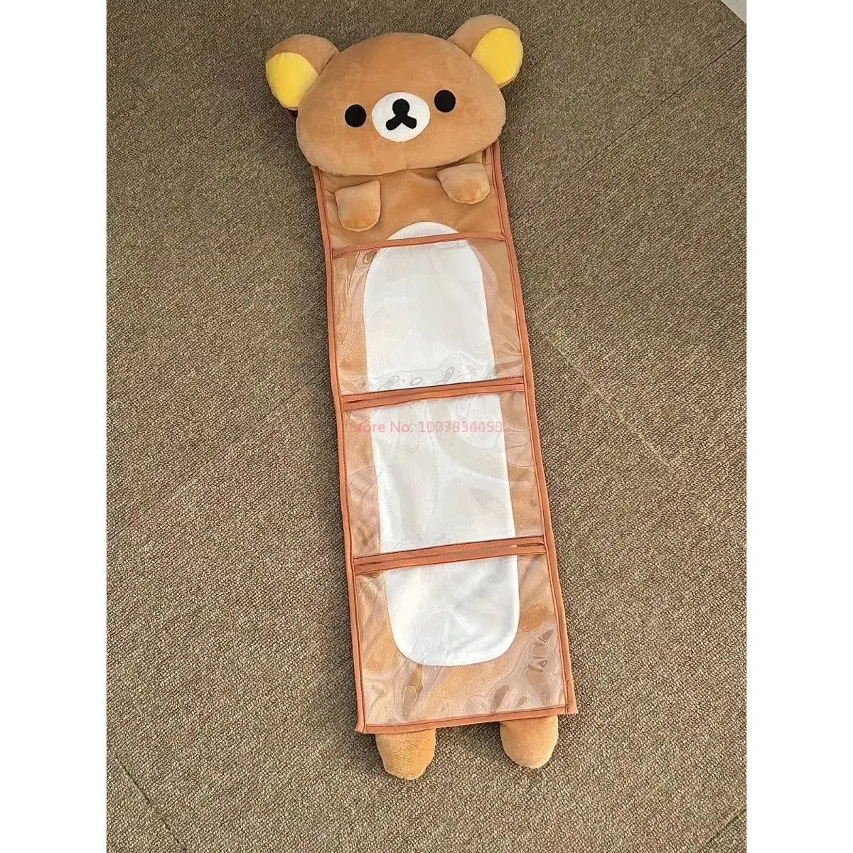 Rilakkuma Wall Hanging Bag Cartoon Relaxbear Brother Door Hanging Large Capacity Kawaii Student Dormitory Sundries Storage wall hanging storage bag