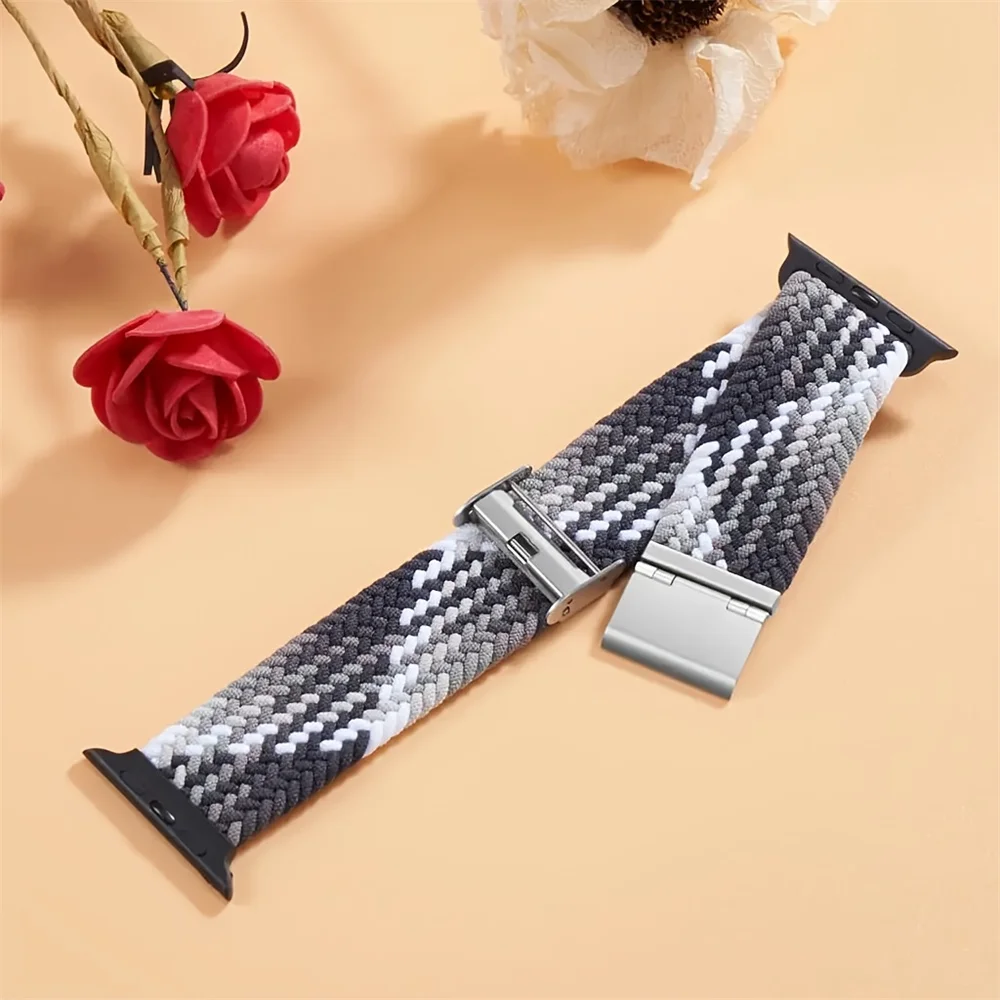 Braided Nylon Strap for Apple Watch - Vibrant and Durable Bracelet