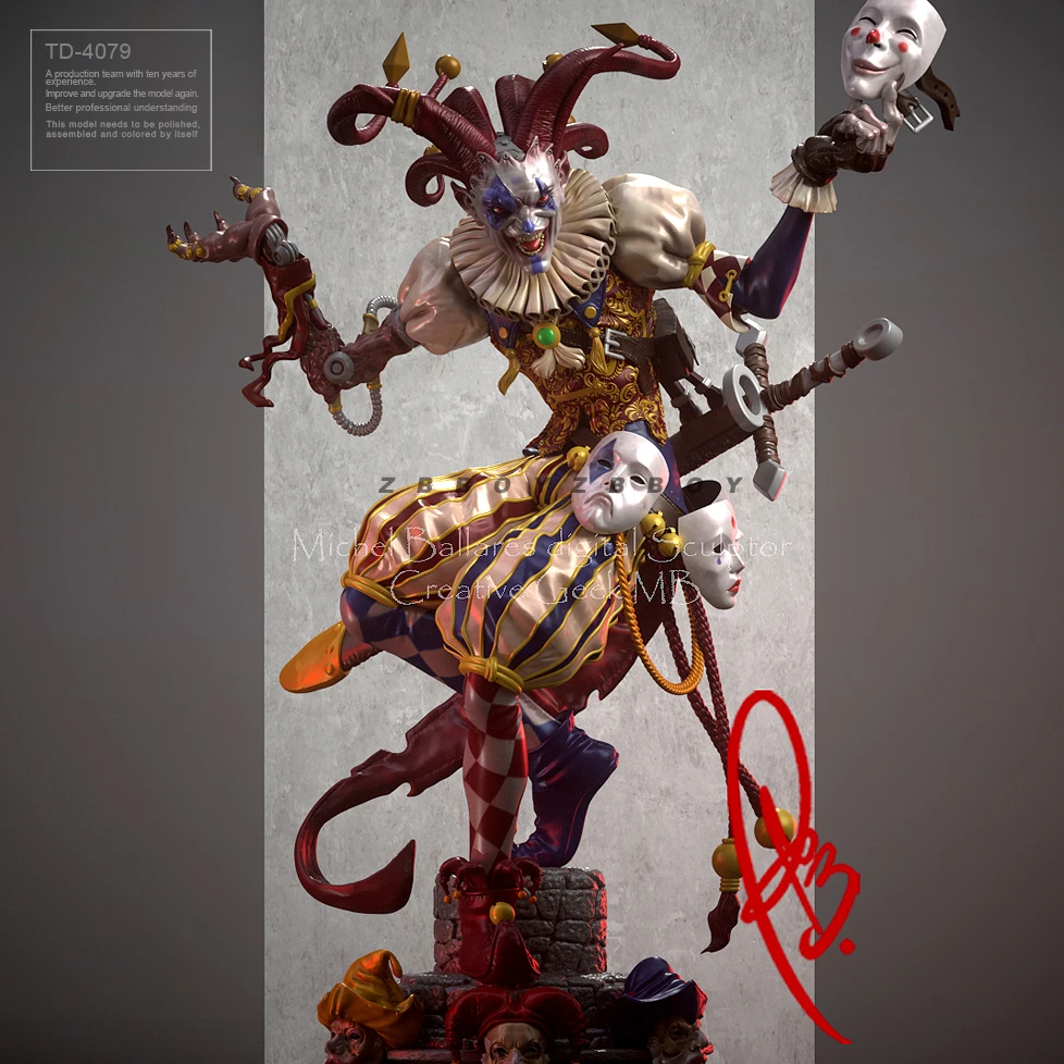 ZHANGJING – Kit Figurine Kratos 1/18 (100mm) Et 1/24 (75mm) – Résine, Non Assemblé, Non Peint