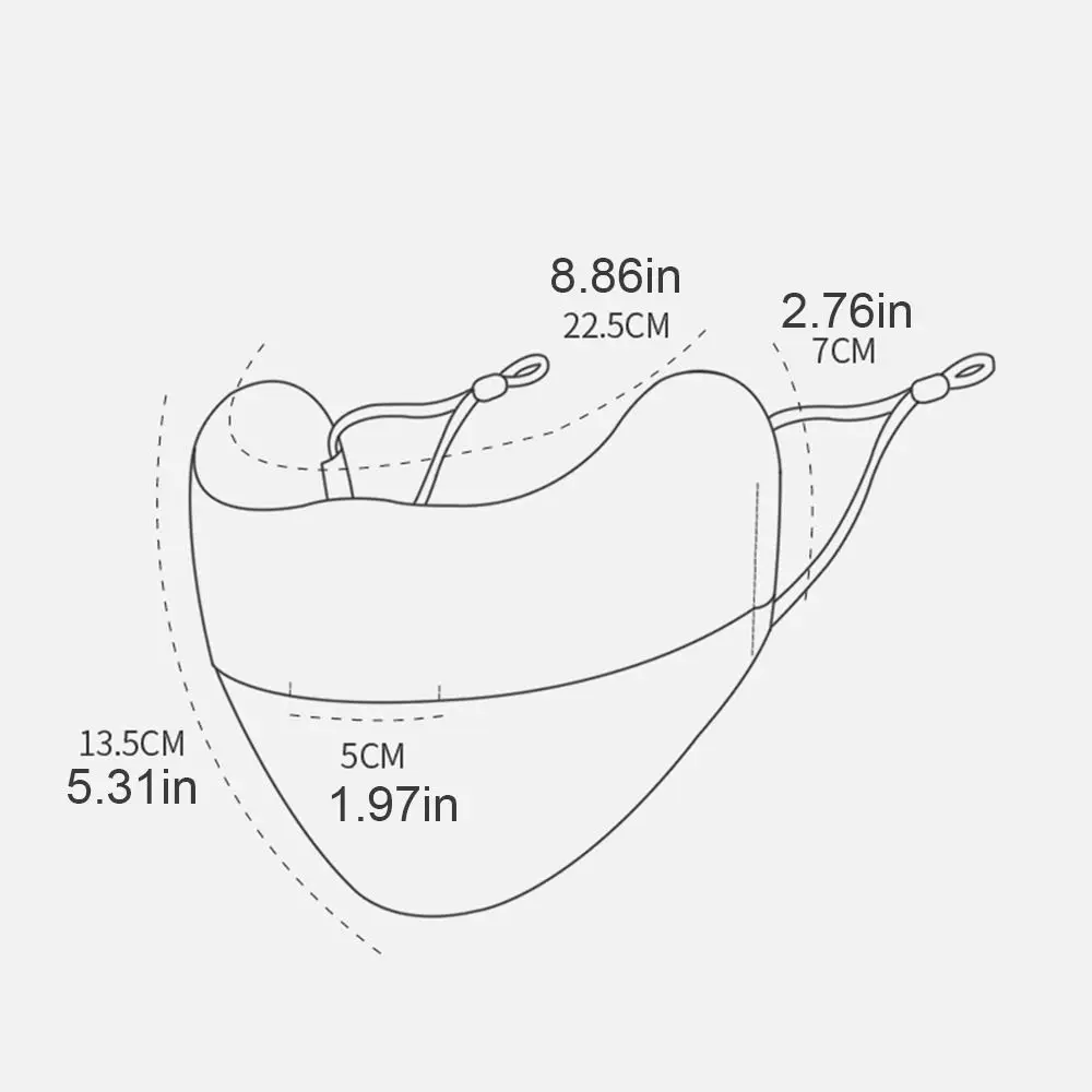 Sunscreen Face Mask Anti-uv Ice Face Veil Summer Outdoor Riding Hiking Mask Breathable Unisex Cover Scarf