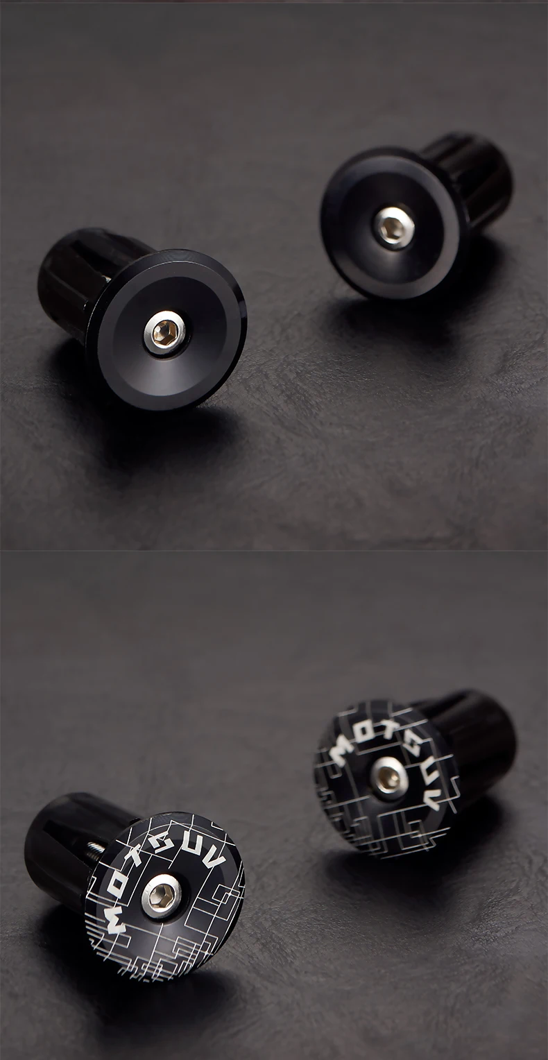 Description Picture 5 of itemBicycle Handbar Grips with 1Pair Alluminium Alloy End Plugs,Rubber, Non-slip,Bilateral Lock Cycling