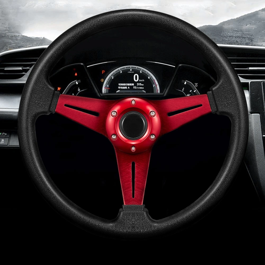 カラフルセット 3個 350 mm/13.8インチカーステアリングホイール