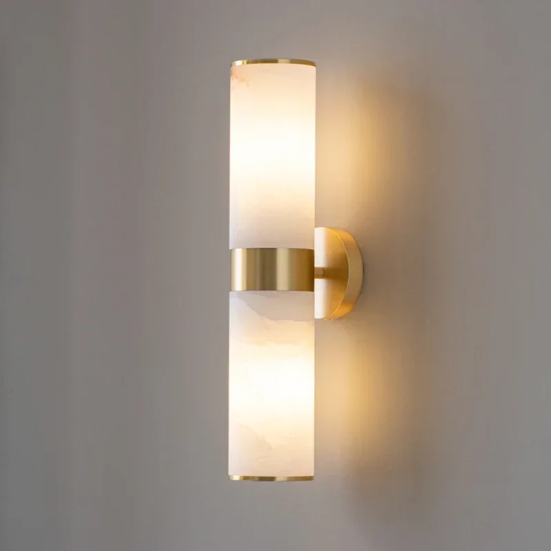 Modern home LED wall lamp room Living room bedroom bed decoration wall lamp study art designer retro marble