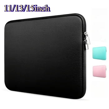 11/13/15Inch Laptop Sleeve Case Protective Soft Padded Zipper Cover Carrying Computer Bag Compatible with Notebook Tablet
