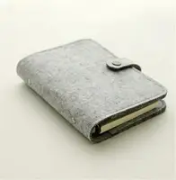 Popular A5 A6 Felt Shell Fabric Notebook Paper Planner Inner Page Ring Binder Stationery Gift Traveler Journal Loose Leaf New 1