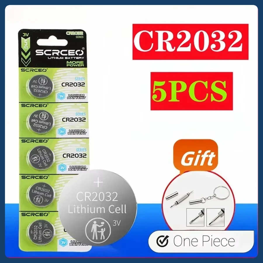 5-50pcs קיבולת גבוהה cr2032 סוללת ליתיום כפתור cr 2032 תואם עם מחשבוני מטבע מפתחות אוויר וכו'