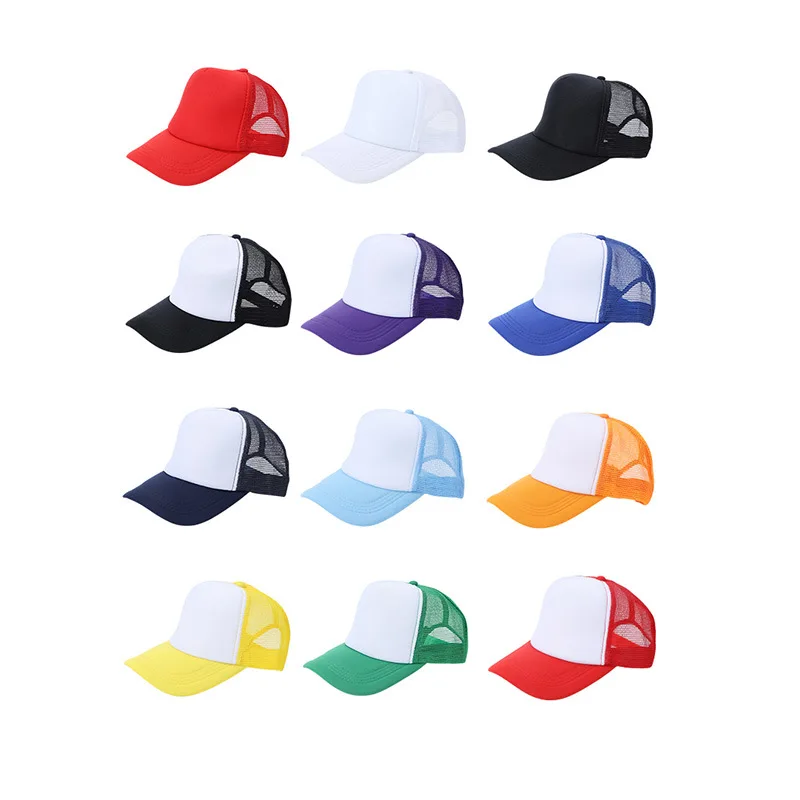 Summer Kids boy Mesh sports hat Children Girls casual custom logo baseball cap Baby Promotional Advertising print logo hats 2