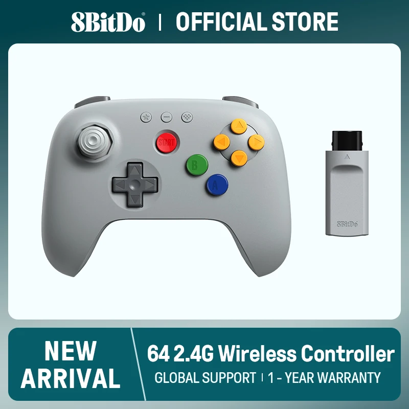 Controlador inalámbrico 8BitDo 64 (2.4G)