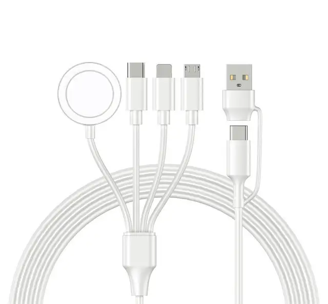 4 in 2 Multi Charging Cable for Apple Watch Charger USB C Cable Tra vel Charger Compatible with iPhone 15 14 13 iWatch Series - Image 2