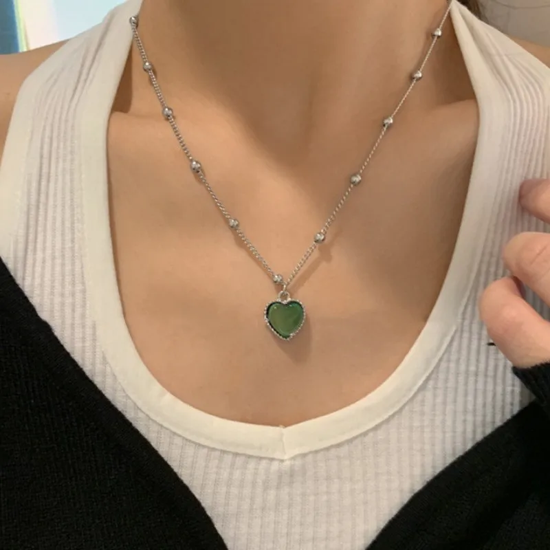 Collana In Oro Bianco Con Ciondolo Acquamarina A Taglio Ovale - Foto 6