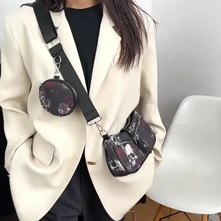 新品□NEWROCK PUNK SKULL shoulder bagニューロック New Rock Boots