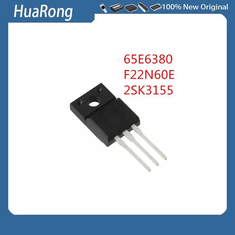 

10PCS/LOT 65E6380 IPA65R380E6 650V 10A F22N60E SIHF22N60E-E3 600V 20A 2SK3155 TO-220F