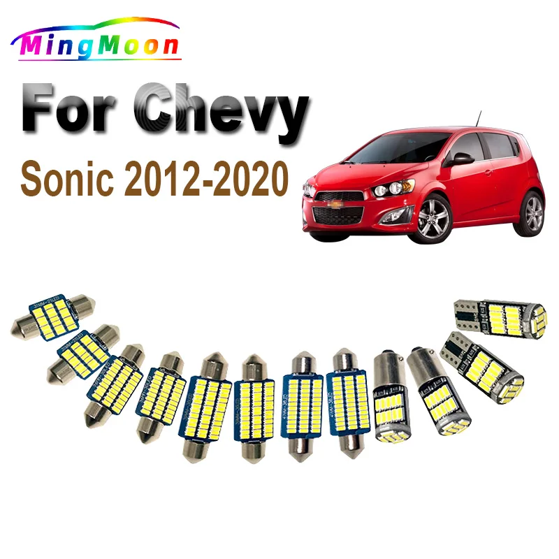 

10 шт., лампочки для Chevy Sonic 2012 2013 2014 2016 2017 2018 2019 2020
