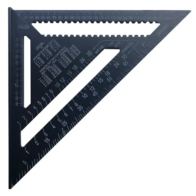 

Практичные измерительные инструменты, 12 дюймов, треугольная линейка из алюминиевого сплава, Треугольная пластина, 90 градусов, 7 дюймов, квадратная линейка, метрическая, 30 см