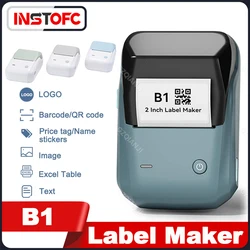 NIIMBOT B1 New Color Label Maker Portable Handheld Thermal Printer Images Barcode QR Code Printing Sticker Paper Machine 58mm