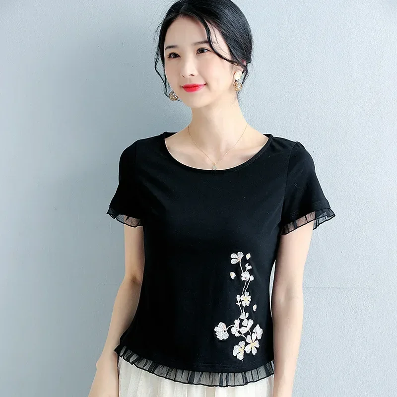 

Summer t shirt tops short sleeve slim fit maternity fashion gray22