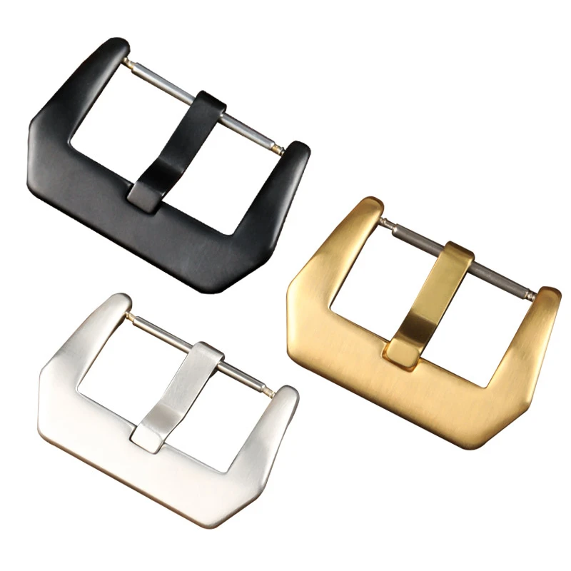 Cinturino In Silicone In Vera Pelle Sostituisci Gli Accessori In Acciaio Inossidabile Per Panerai Solid Needle Buckle 20 22Mm Watch-Butom