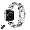 Silver diamond band