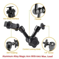 7/11/20 Inch Metal Articulating Magic Arm Super Clamp Holder Stand for DSLR Camera Photo Studio Photography Accessories Prop Kit - Image 5