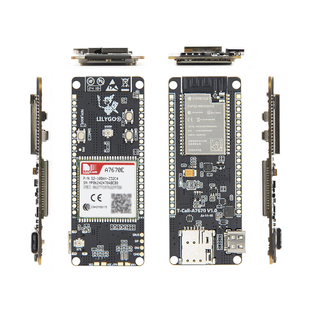 LILYGO® T-Call A7670 4g 2g esp32 Entwicklungs board a7670e lte gsm Mobilfunk netz ESP32-WROVER-E WLAN Bluetooth-Funkmodul – Detail 9