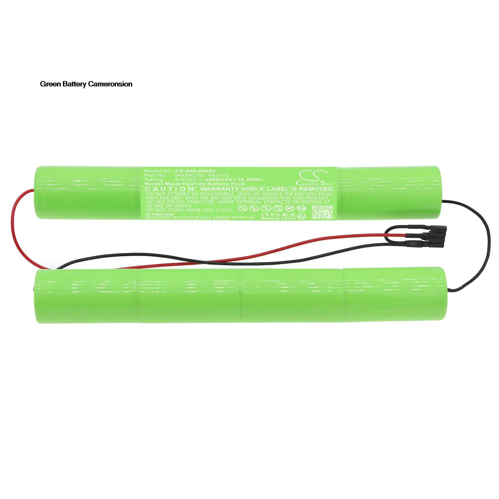 

GreenBattery CameronSino 2000mAh 19.2Wh 9.6V Equipment, Survey, Test Ni-MH Battery for SONEL AKU-02,MIC-1000,WAAKU02,MIC-2500