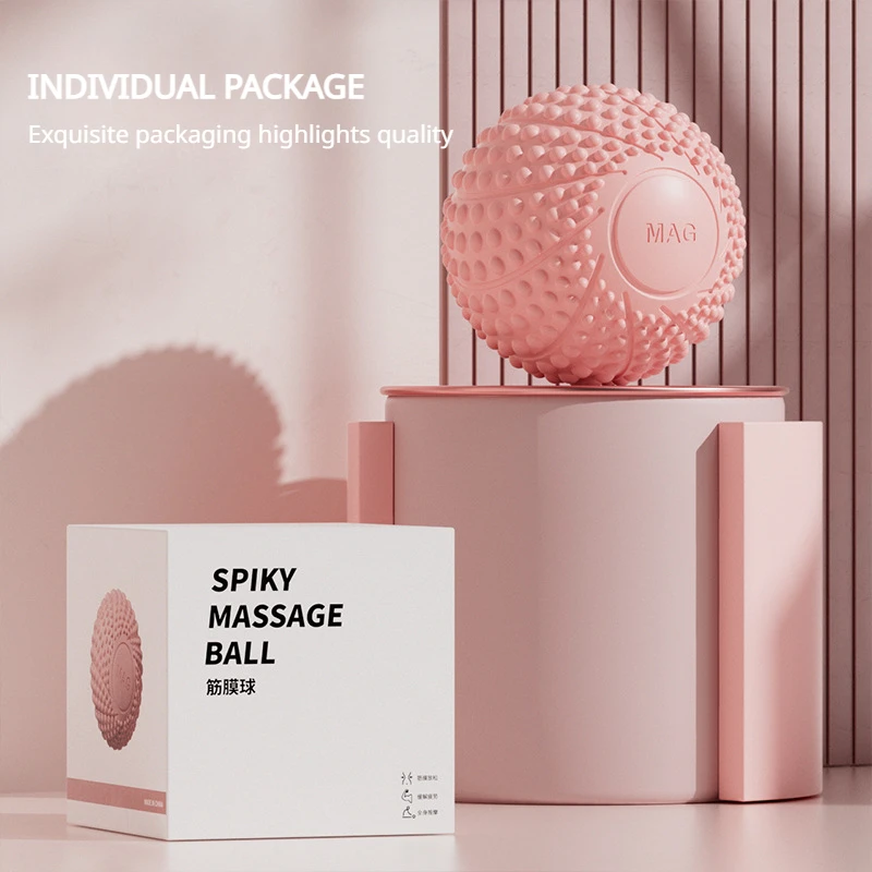 Fascial Ball Foot Massage Ball Yoga Muscle Relaxation Hedgehog Magnetic Fitness Arch Peanut Pilates Home Gym Equipment