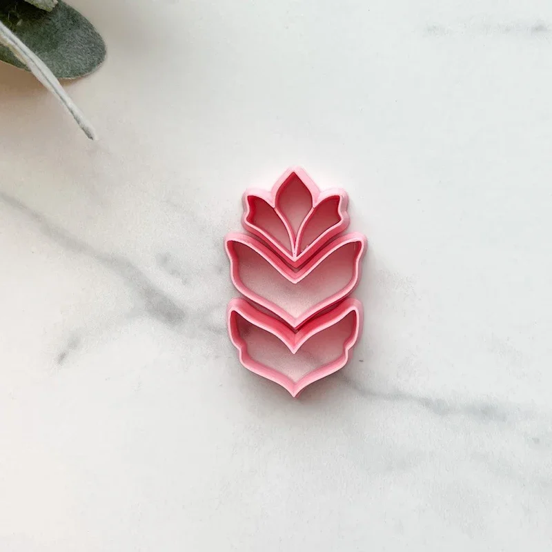 INS Pottery Earrings Polymer Clay Cutters DIY Earring Jewelry Making Clay Tool 3D Flower Jewelry Pendant Cutting Molds Gift