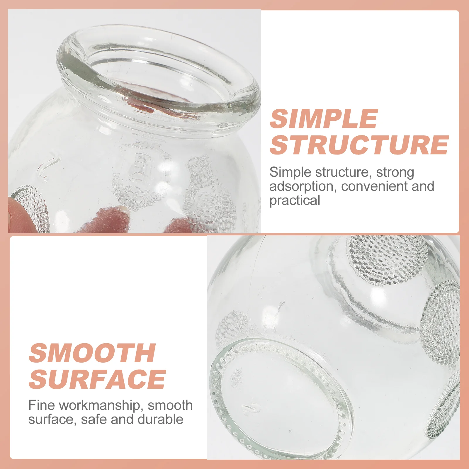 Gua Sha Therapy Cans Body Set Chinese Set Glass Fire Can Hand Tools Appliance Cupping Cup Massager Scraping Cupping Cups 6 Pcs cupping massager massage cup cupping set