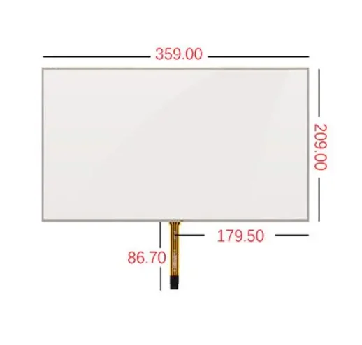 359*209 15.6 inch touch screen notebook resistive four wire handwriting thickening industrial glass ST156001