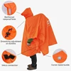3 In 1 Waterproof Raincoat Lightweight Outdoor Hiking Rain Poncho Rain Jacket Cover Sun Shelter Camping Hiking Cycling Climbing 1