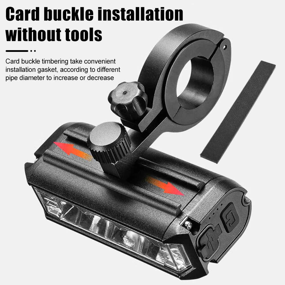 EHeadlight Lampe Vélo Avant 2000 MAh 400 Lumens – Phare Scooter Vélo Route & VTT 4 Modes + Feu Arrière Sécurité Nuit