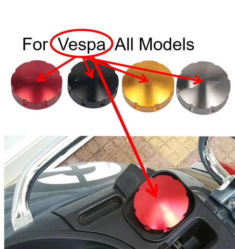 Oil Cap Cover Gas Fuel Tank Cover Filler For Vespa GTS 300 GTV 250 Sprint Primavera 150 LX LXV 150 Motorcycle Accessories oil filler cap