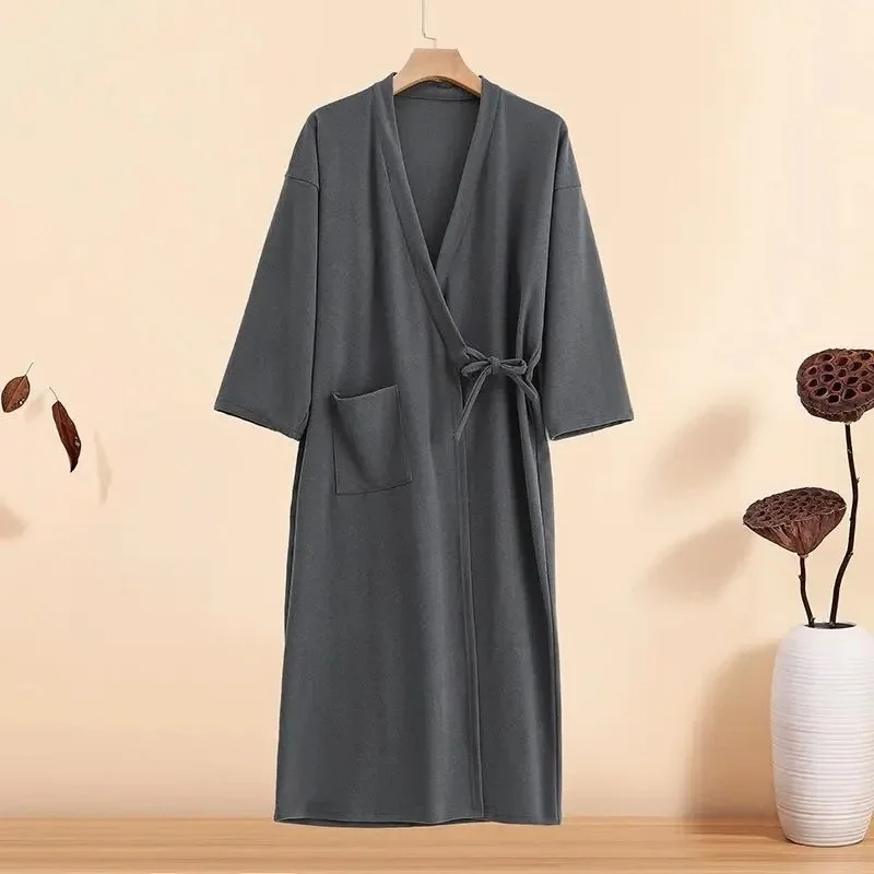 150Kg Large Size Cardigan Nightgown Women's Fat MM Loose Robes Loungewear Japanese Kimono Bathrobe Homewear Bath Steamed Clothes