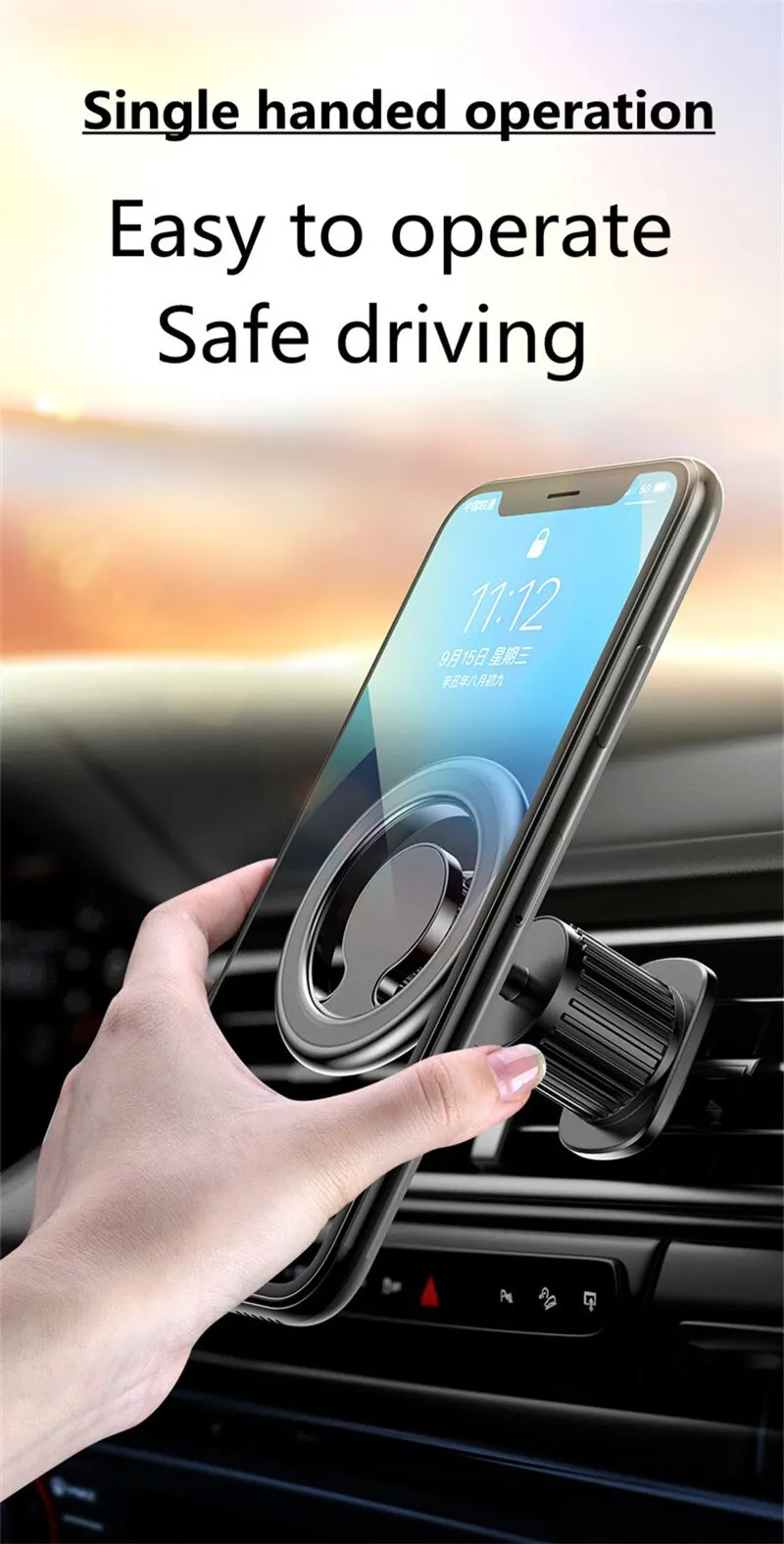 S0b2c5dbd608c4a5292529d8bf8d6986aX Magnetic Car Phone Holder Stand Magnet Car Mount Support GPS Mobile Bracket in Car for Magsafe iPhone 15, 14, 13, 12, Samsung, Xiaomi Mallzona