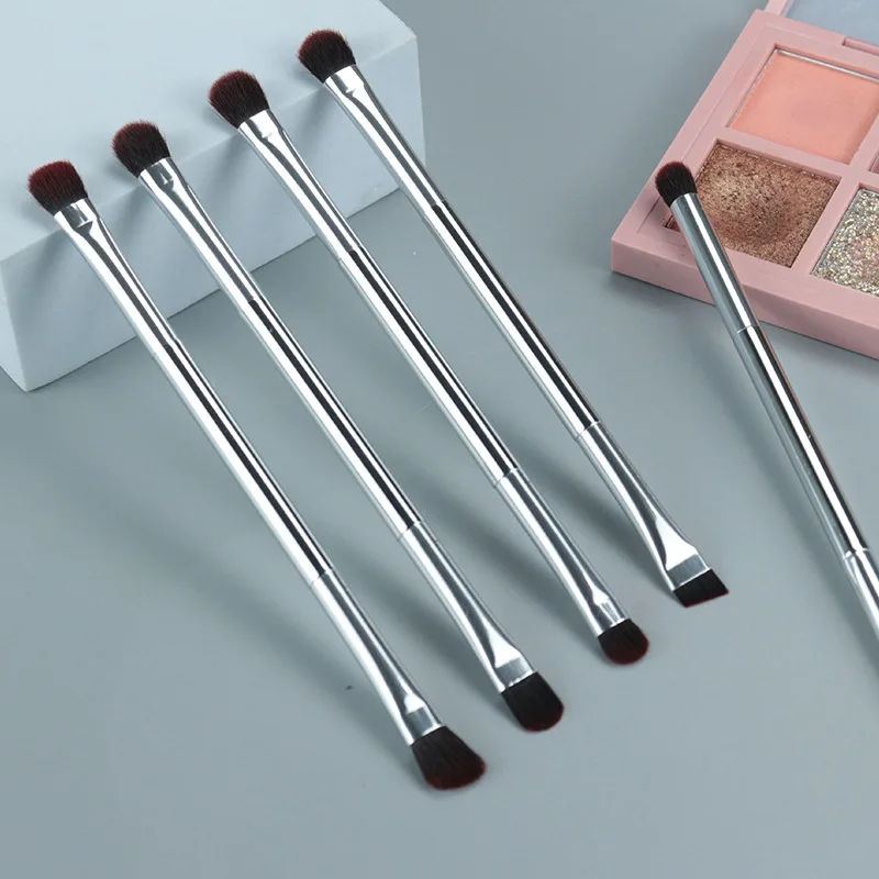 New product double-headed makeup brush soft hair eye shadow smudge eyebrow  brush portable beauty makeup tool brush