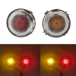 Image for 1Pair Red Amber 24v  truck Scania Horn signal warn 