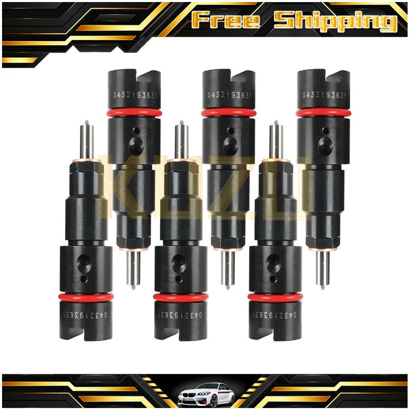 6X Rv275 Iniettore 0432193635 Per Dodge Ram 1998.5 2002 2500 40-50 Hp 3500