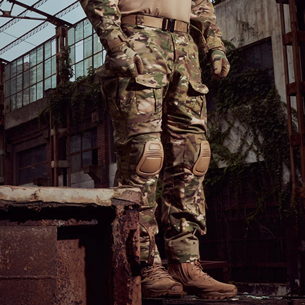 個人装備 multicam cargo pants Men Combat Camo Cargo Pants Outdoor Tactical Training
