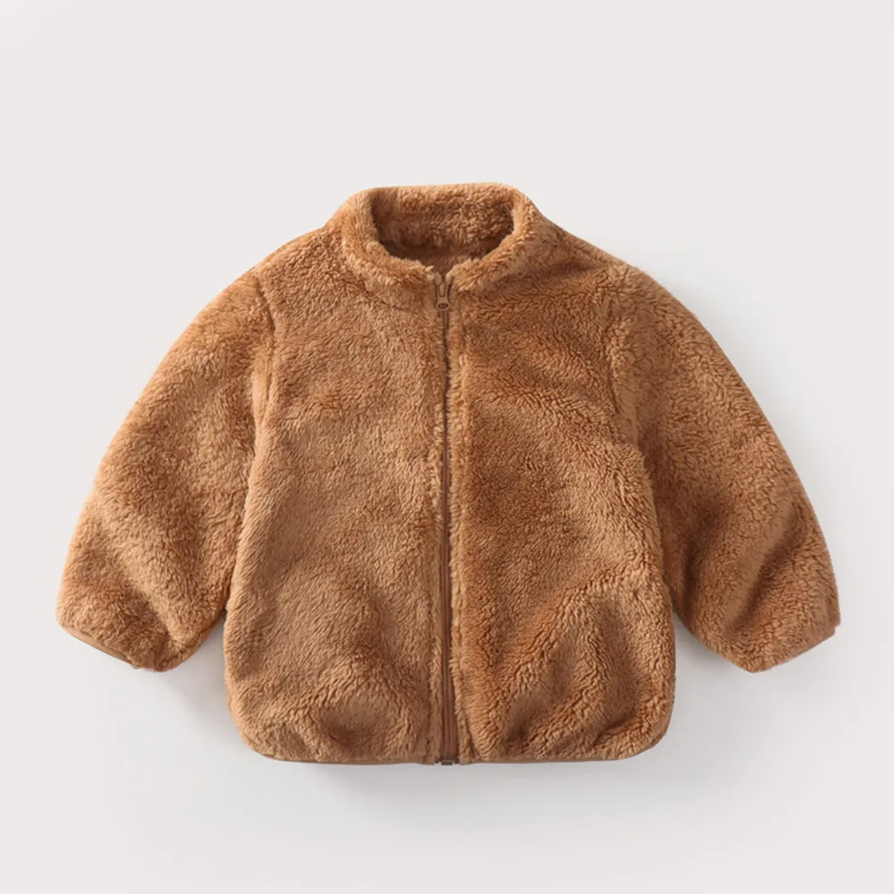 Child Autumn Winter Costume Solid Color Outerwear Jacket