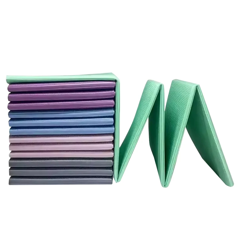 6mm Portable Foldable POE Gym Mat, Lightweight Anti-Slip Yoga Mat, Multi-Purpose Travel Fitness Eightfold Large Design