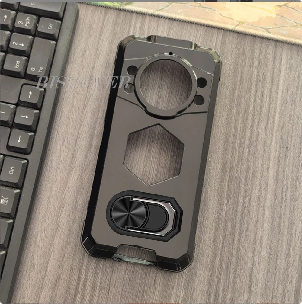 Durable TPU Silicone Phone Case with Back Ring Holder and Bracket