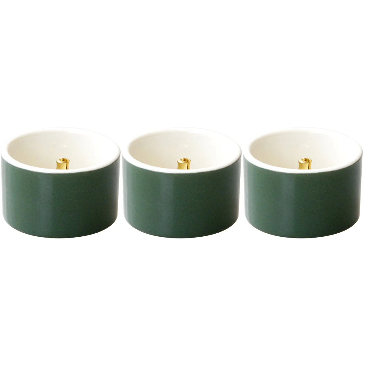 

3 Count Ceramic Holder Stick Chinese Burner Burning Bowl Sage Sticks