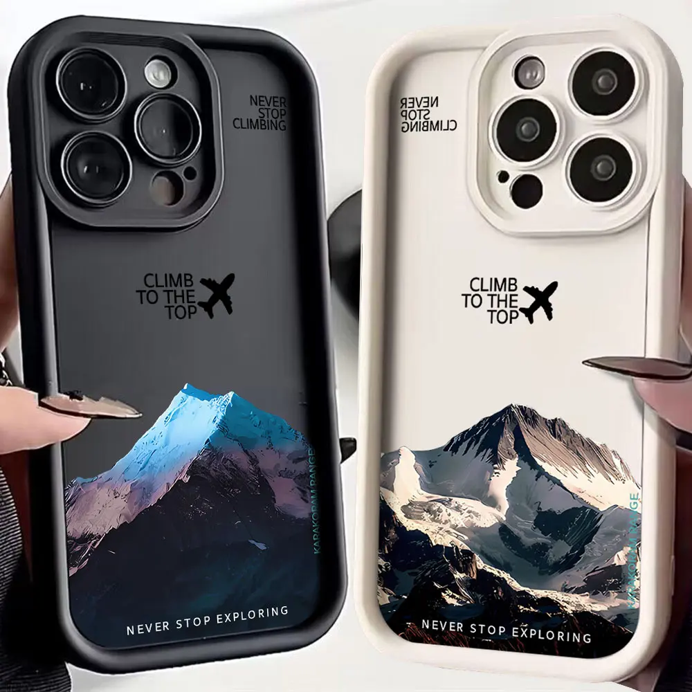 Luxury Mountain Peak Aircraft Phone Case - Premium Protective Cover