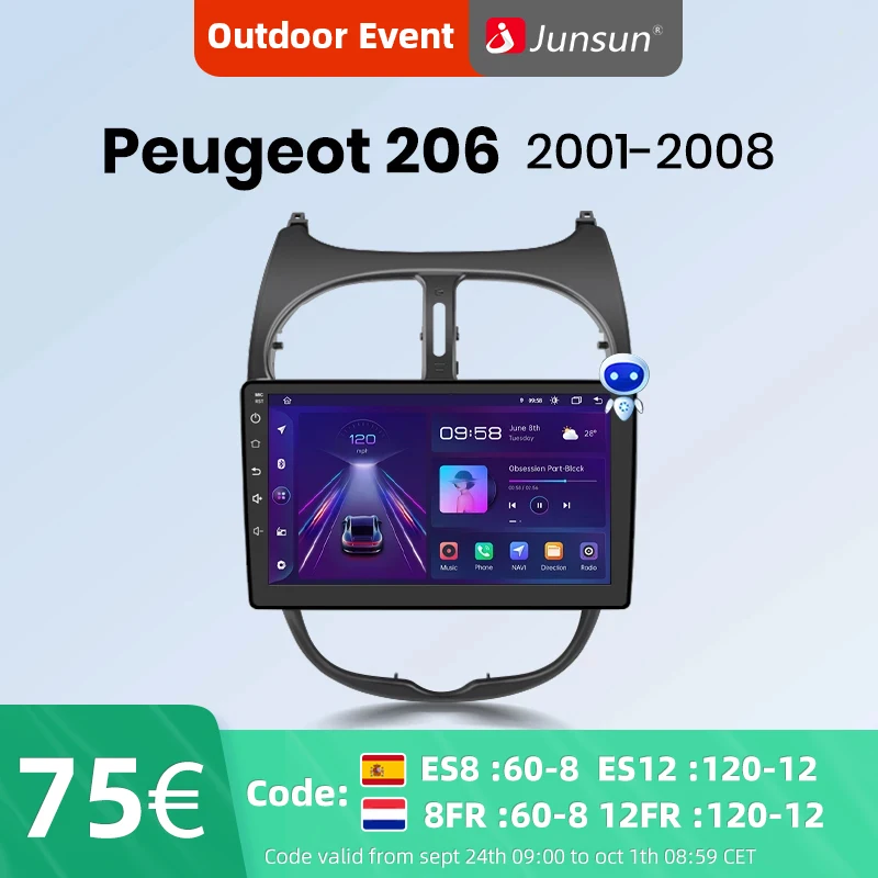 2din peugeot 206