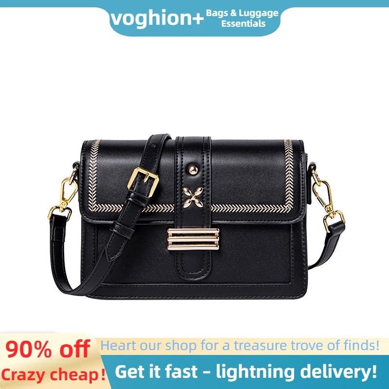 Hochwertiger, einschultriger, quadratischer 2024er-Satz, neuer, kleiner und beliebter Luxus, vielseitig einsetzbar, personalisierte, bestickte Diagonaltruppe_voghion.com