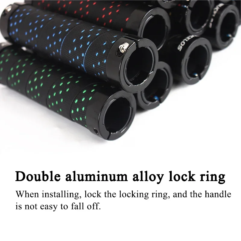 BUCKLOS Bicycle Handlebar Grip Anti Skid MTB Cuffs Shock Absorbing Mountain Bike Grips Soft Bike Handle Cover Cycling Parts