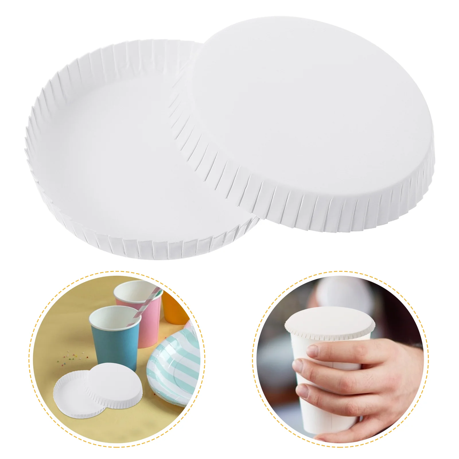 

Disposable Cup Covers Household Tea Cup Covers Paper Drinking Cup Lids Disposable paper cup lids for hotel rooms