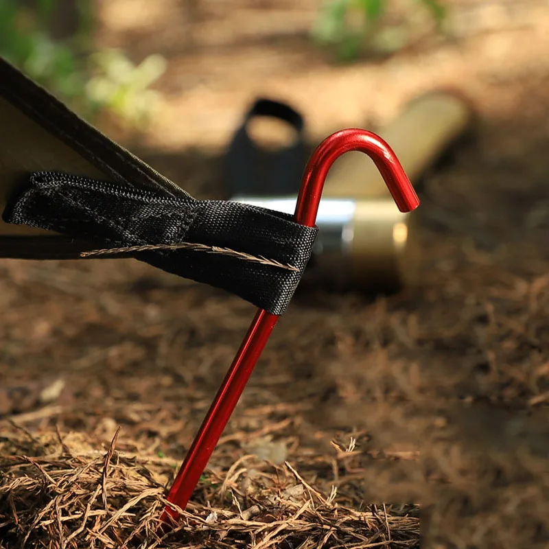 Tent Pegs 4pcs 18cm Aluminum Alloy for Outdoor Camping