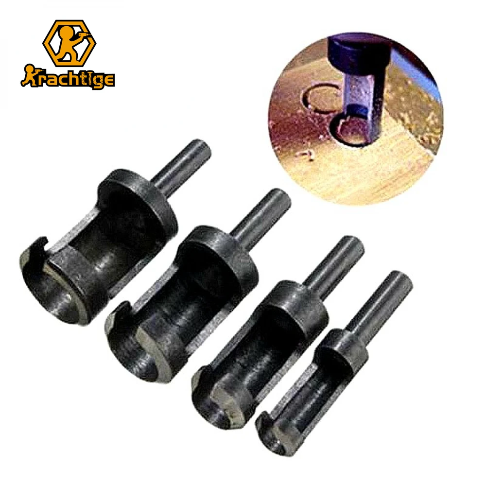 Cutter Bit Set Kit Dowel Drill Maker Plug Hole Cutter Dowel Drill